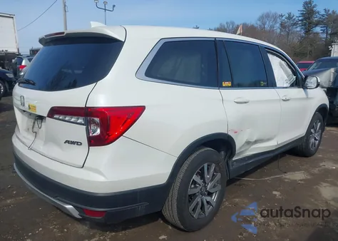 2019 Honda Pilot Ex-L z USA, uszkodzony, nr VIN 5FNYF6H56KB025252
